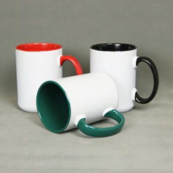 لیوان بزرگ دسته دار داخل رنگی OZ15