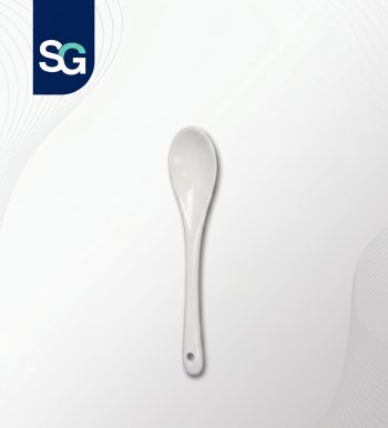 قاشق سرامیکی سفید کوچک