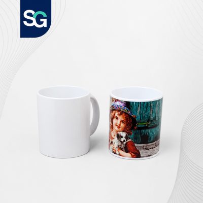 لیوان سرامیکی سفید 11oz خام برای چاپ سابلیمیشن