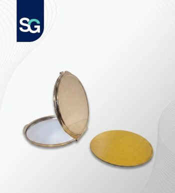 آینه آرایشی دایره طلایی